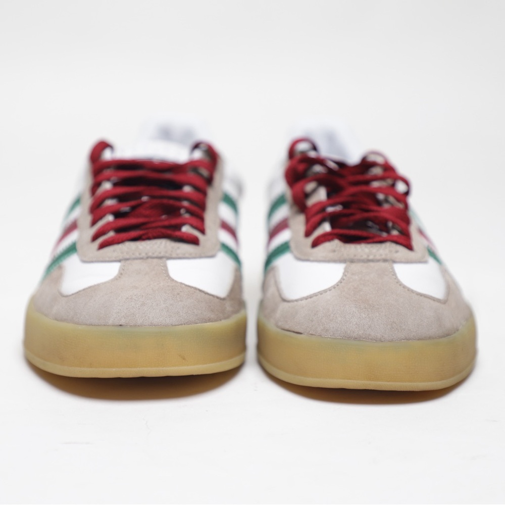 Authentic Gucci x Adidas Gazelle Sneakers White Green Red - Picture 5 of 16